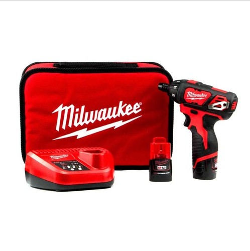 Milwaukee M12 BSD-152B 12V Compact Screwdriver, 2x 1.5Ah Batteries Charger & Bag