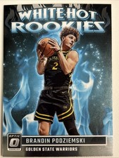 2023-24 Panini Donruss Optic - White Hot Rookies Brandin Podziemski #14 (RC)