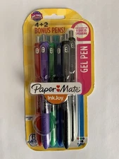 6 Pack Paper Mate Papermate InkJoy Gel Pens, 0.7 Medium Point, Assorted - NEW