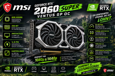 [TESTVIDEO] MSI GeForce RTX 2060 SUPER VENTUS GP OC Grafikkarte