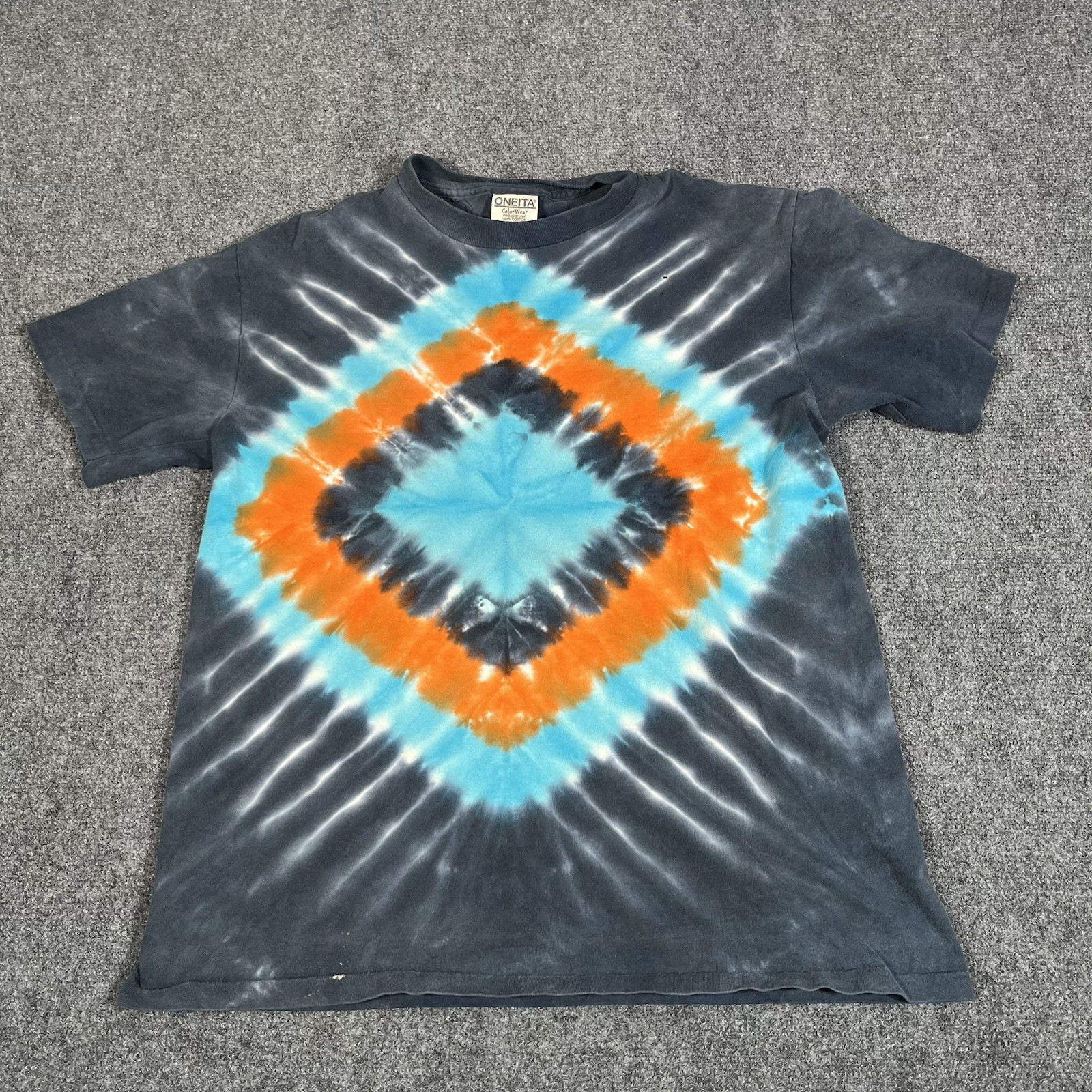 Vintage Tie Dye Shirt Men’s Medium 90s Y2K Hippie Colorful Single Stitch Skater