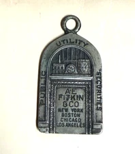 Vintage  A. E. Fitkin & Co  #325 Fob Charge Coin Public Utility Co New York City