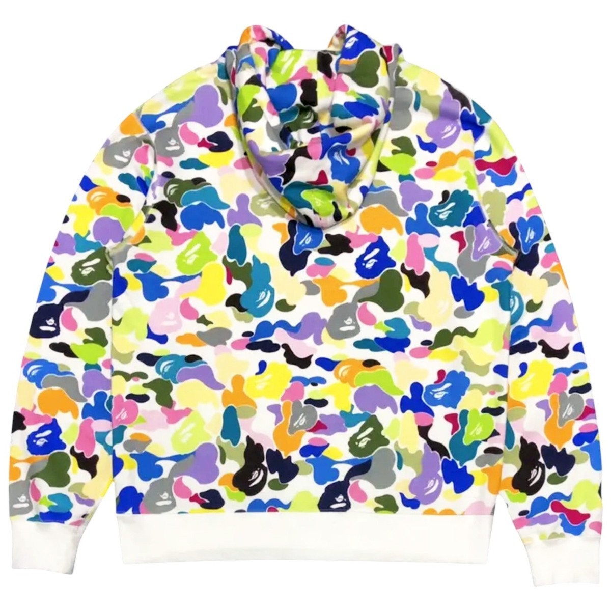 BAPE Multi Camo College Pullover Hoodie White | A Bathing Ape | eBay
