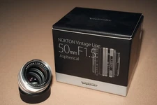 Voigtlander Nokton Vintage Line 50mm f/1.5 II Aspherical SC Lens Silver