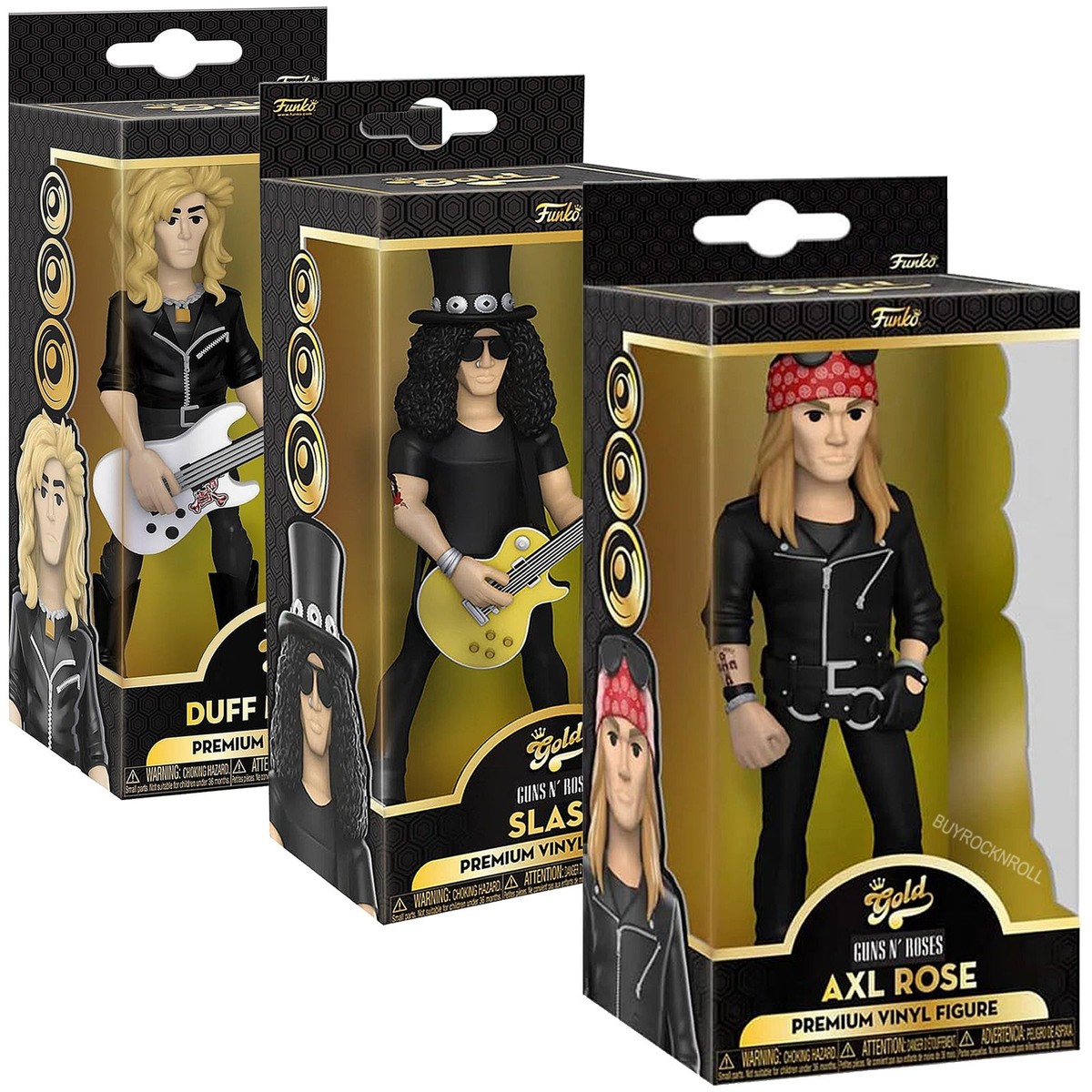 Guns N Roses Handpicked 2022 Funko Gold Vinyl Axl Slash