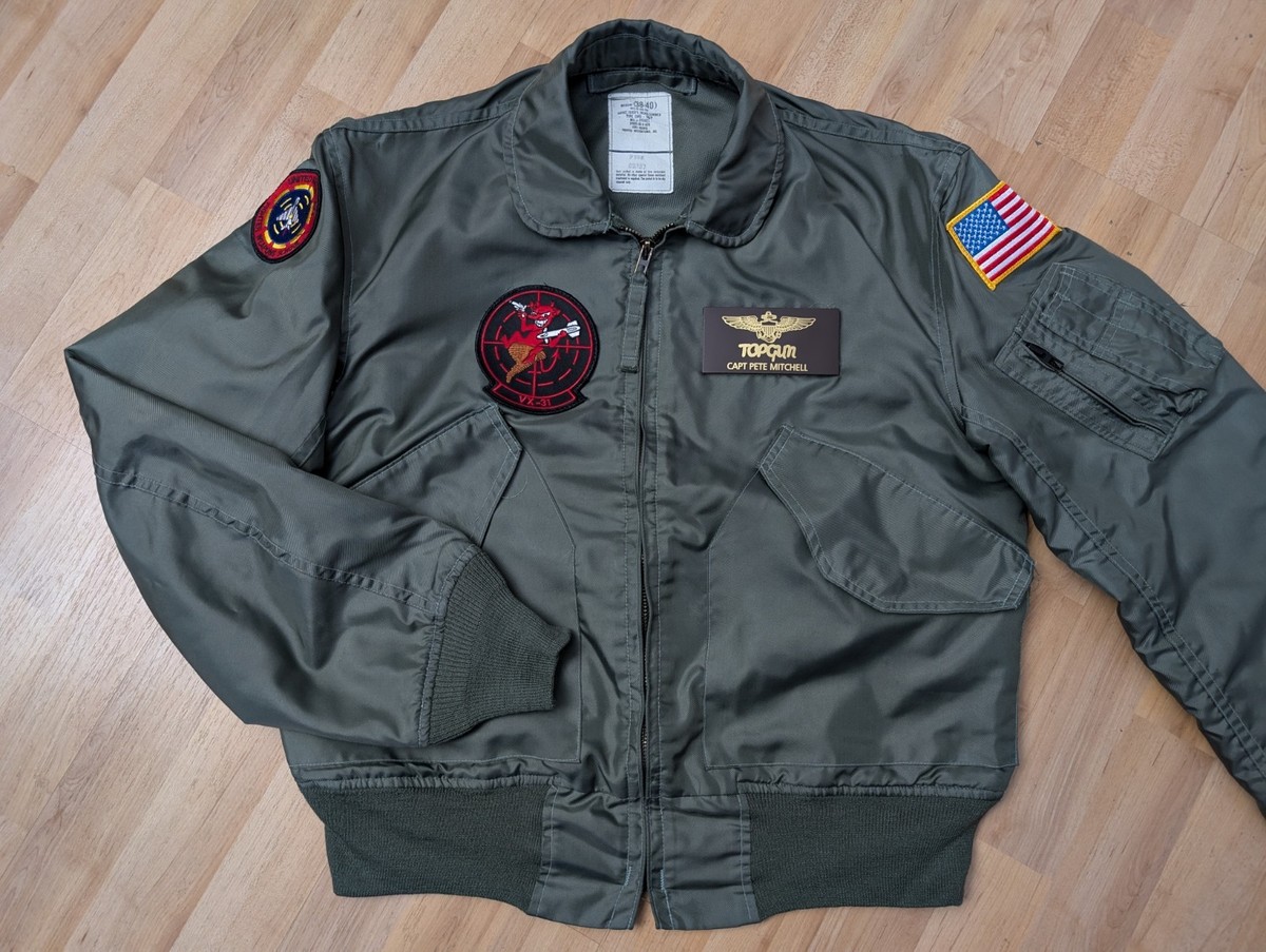 極美品未使用レベルHOUSTON CWU-36P TOPGUN MAVERICK TOP GUN Maverick Flight Bomber Jacket CWU-36P - YouTube