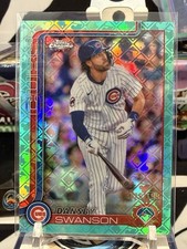 2025 Topps Chrome Logofractor Dansby Swanson #215 Aqua Refractor /199 🔥 Cubs TZ