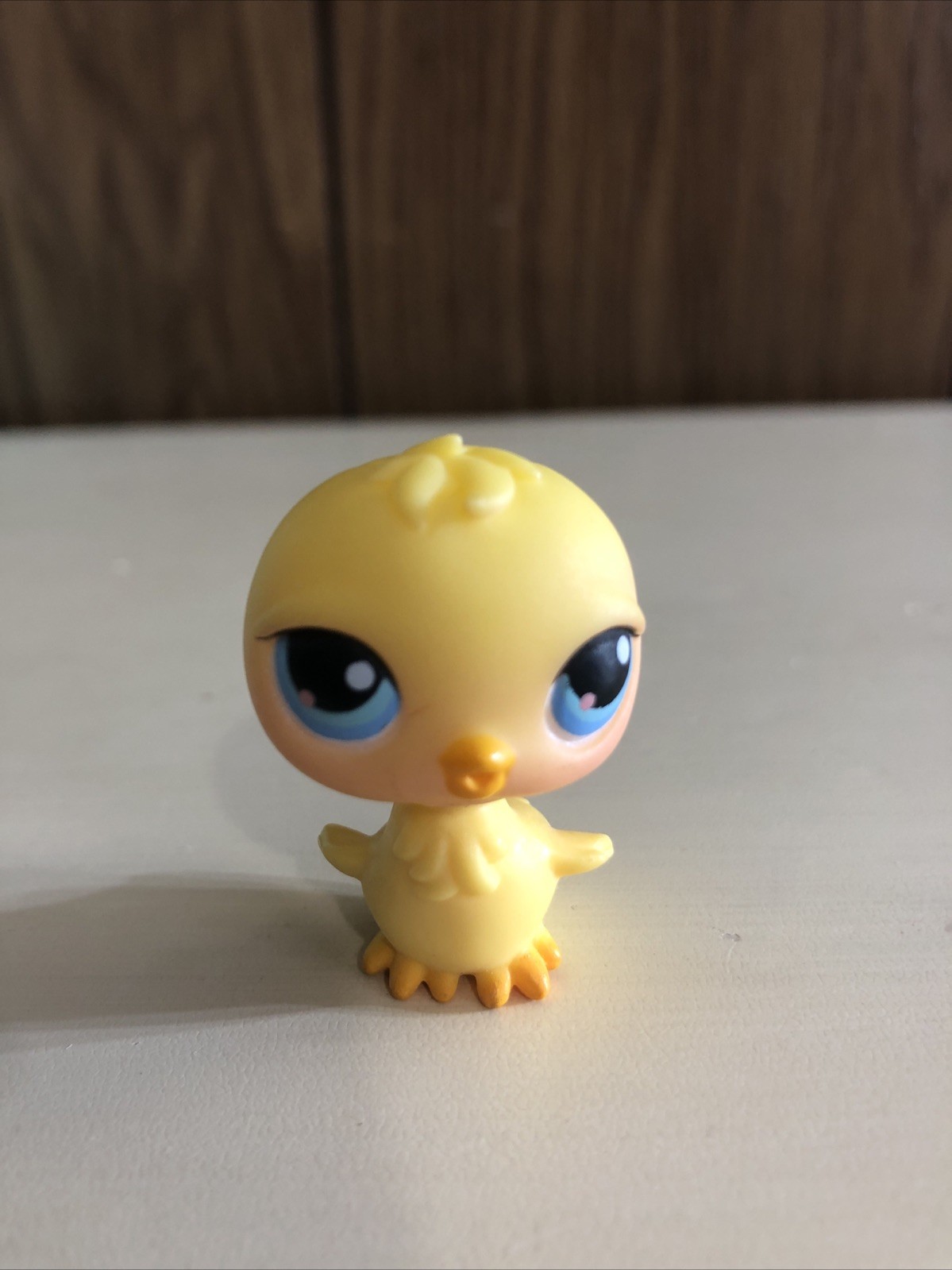 Littlest Pet Shop LPS Yellow Chick Blue Eyes Figure #13 Collectible Toy