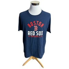 Boston Red Sox Baseball T-Shirt Men's Size 2XL XXL Blue MLB Team Apparel