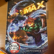 Demon Slayer Infinity Castle Arc Akaza Return Double-Sided US Poster 40x27in New