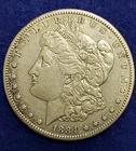 1884-S MORGAN SILVER DOLLAR  - Nice EF coin cleaned - L👀K - SHIPS FREE