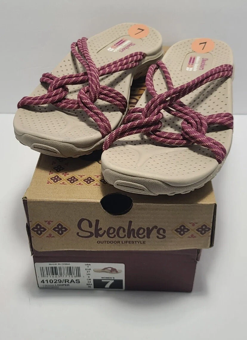 のあーる NIB SKECHERS Outdoor Lifestyle Reggae Rope Sandal Women Sz 7