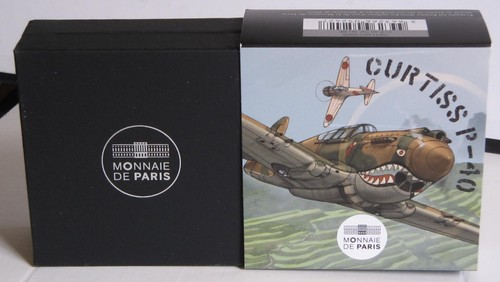 Coffret 10 Euro Argent BE FRANCE 2023 - CURTISS P40 Warhawk (Aviation US), Proof - Picture 3 of 13