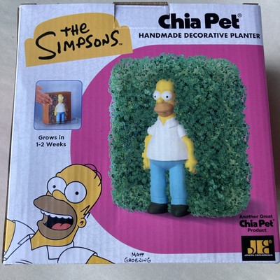 Viral Homer Simpson Chia Pet New Sealed 2024 The Simpsons Hedge Meme Rare