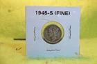 1945-S MERCURY DME IN VG - F CONDITION