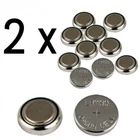 2 LR54 AG10 1.5 VOLT ALKALINE BATTERIES, FOR WATCH, CALCULATORS, BUTTON BATTERIES