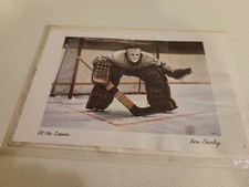 AT THE CREASE KEN DANBY CLASSIC HOCKEY GOALIE ART PREMIUM GALLERY POSTER 1970,s