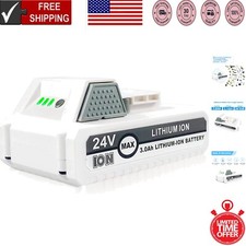 Premium 24V Lithium-Ion Battery Compatible with Sun Joe Snow Joe Tools