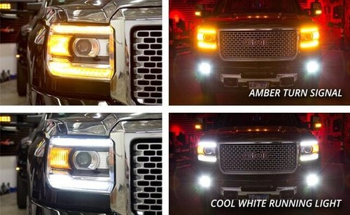 4pcs For GMC Sierra 1500 1999-2013 Switchback Dual-Color LED Turn Signal Lights - Picture 7 of 12