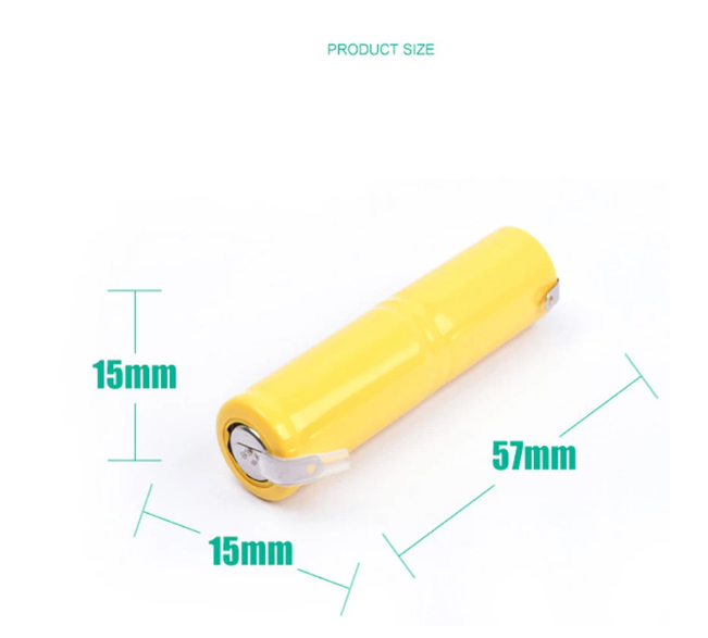 GTF 2.4V NiCD battery 400mAh battery AA Nickelcadmium rechargeable