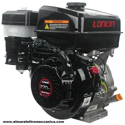 9 HP LONCIN Motore A Scoppio 4 Tempi Albero Conico 23 Mm Lombardini Ruggierini