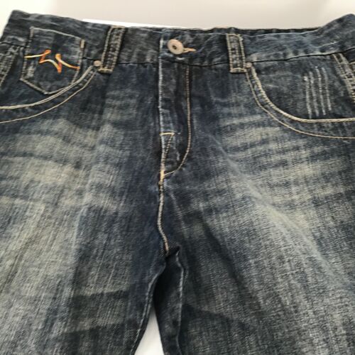 Parasuco Denim Legend Women's Distressed Jeans Size 38" x 22", embroidered - Picture 3 of 15