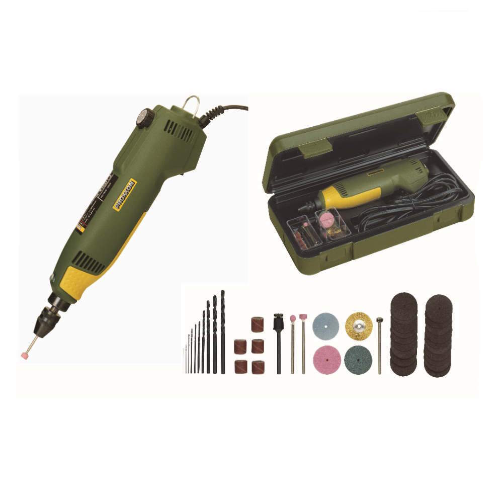 Utensile Multifunzione Rotativo Proxxon Mini Trapano Minismerigliatrice 43 Acc