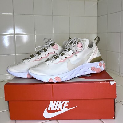 Size 6.5 - NEW Nike React Element 55 in Phantom White, Orewood Brown, & Pink