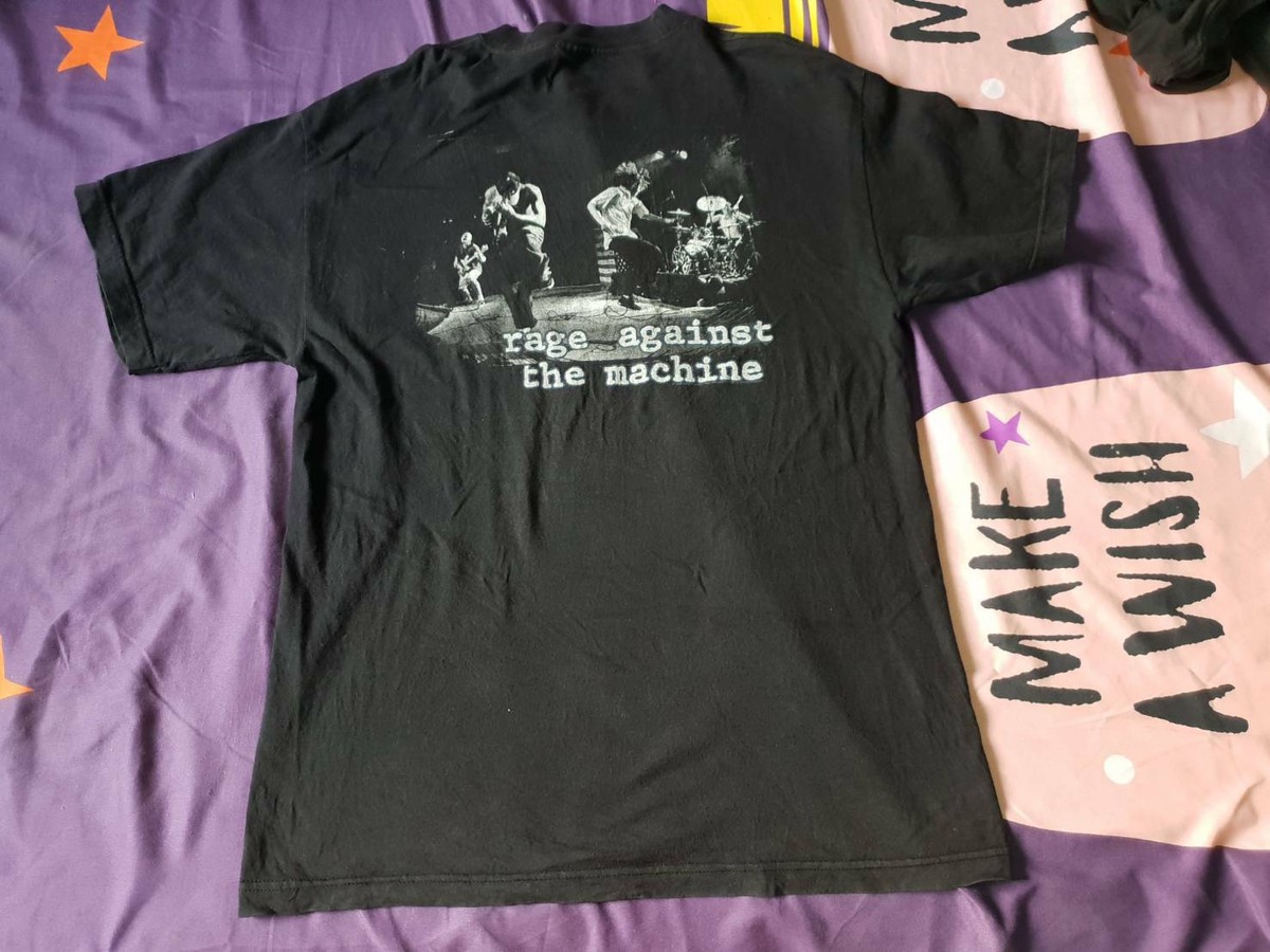 Vintage 90s Rage Against The Machine Band Shirt Alternative Rock