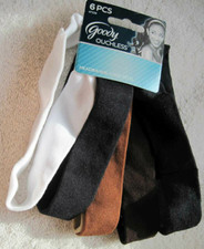 6 Goody Classics Ouchless Gentle Soft Fabric Head Bands White Tan Brown Black
