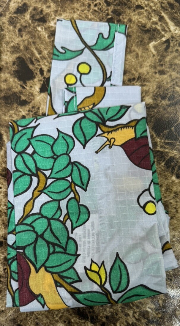 Lot 3 BAGGU Baby Reusable Bags MADRAS METALLIC PAINTED DAISY SNAIL