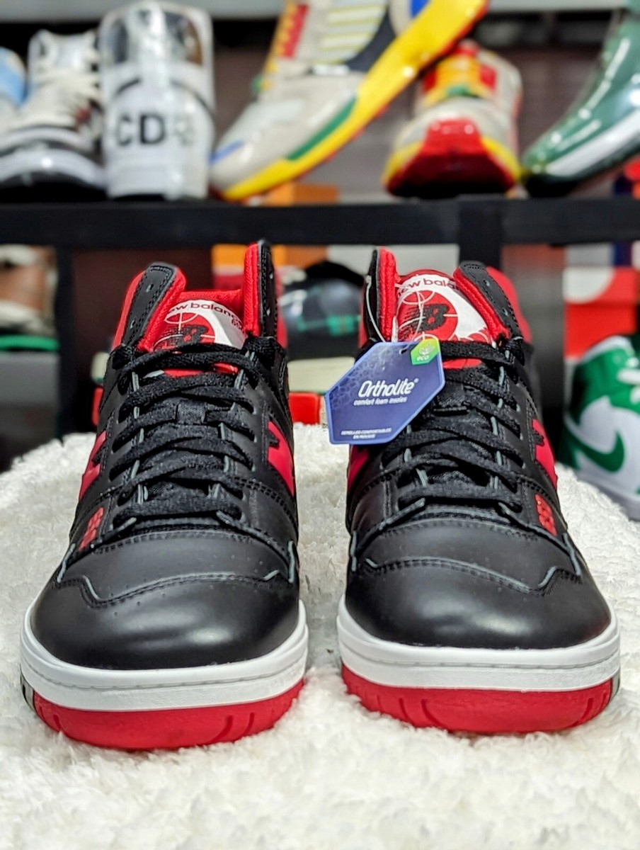 NEW BALANCE 650R BLACK RED BB650R BR Sz12 Men Amazon.com | New Balance 650R Mens Black Red Size 10.5  main image 2