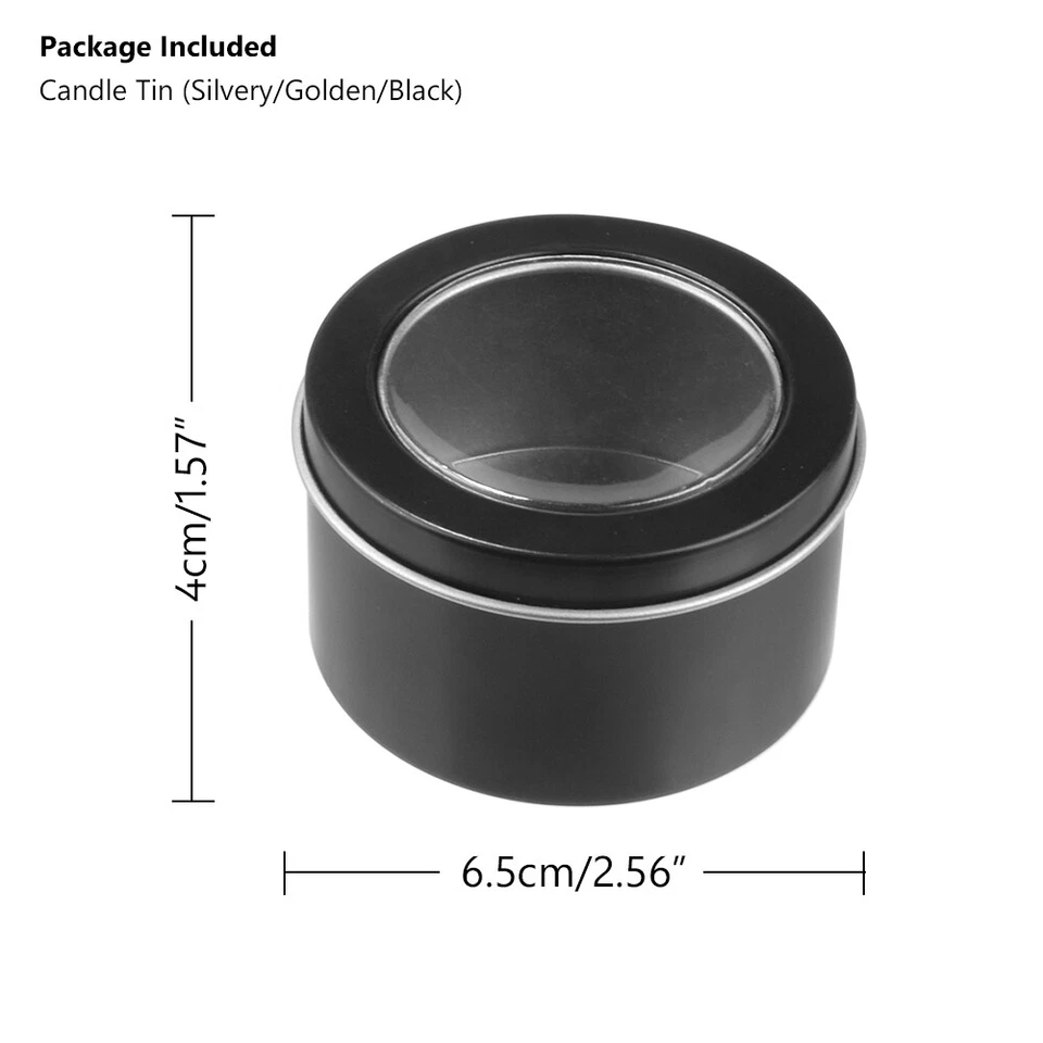 Candle Jars Tinplate Empty Storage Box For DIY Candle Making Crafts Container 9 - Image 2 of 4