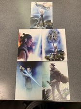 2017 Star Wars Journey To The Last Jedi Rey Continuity Set Cards 1-5