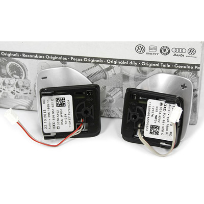 Original Audi Alu Drucktaster für Tiptronic Tuning Interieur Taster Lenkrad MFL