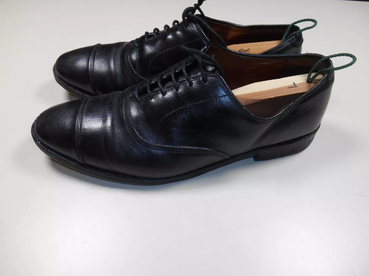 Allen Edmonds Park Ave 10.5 EEE 3E Shoes Mens 5615 Black Leather Oxfords