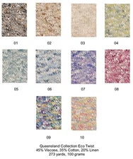 Queensland Collection Eco Twist Yarn; All 10 colors