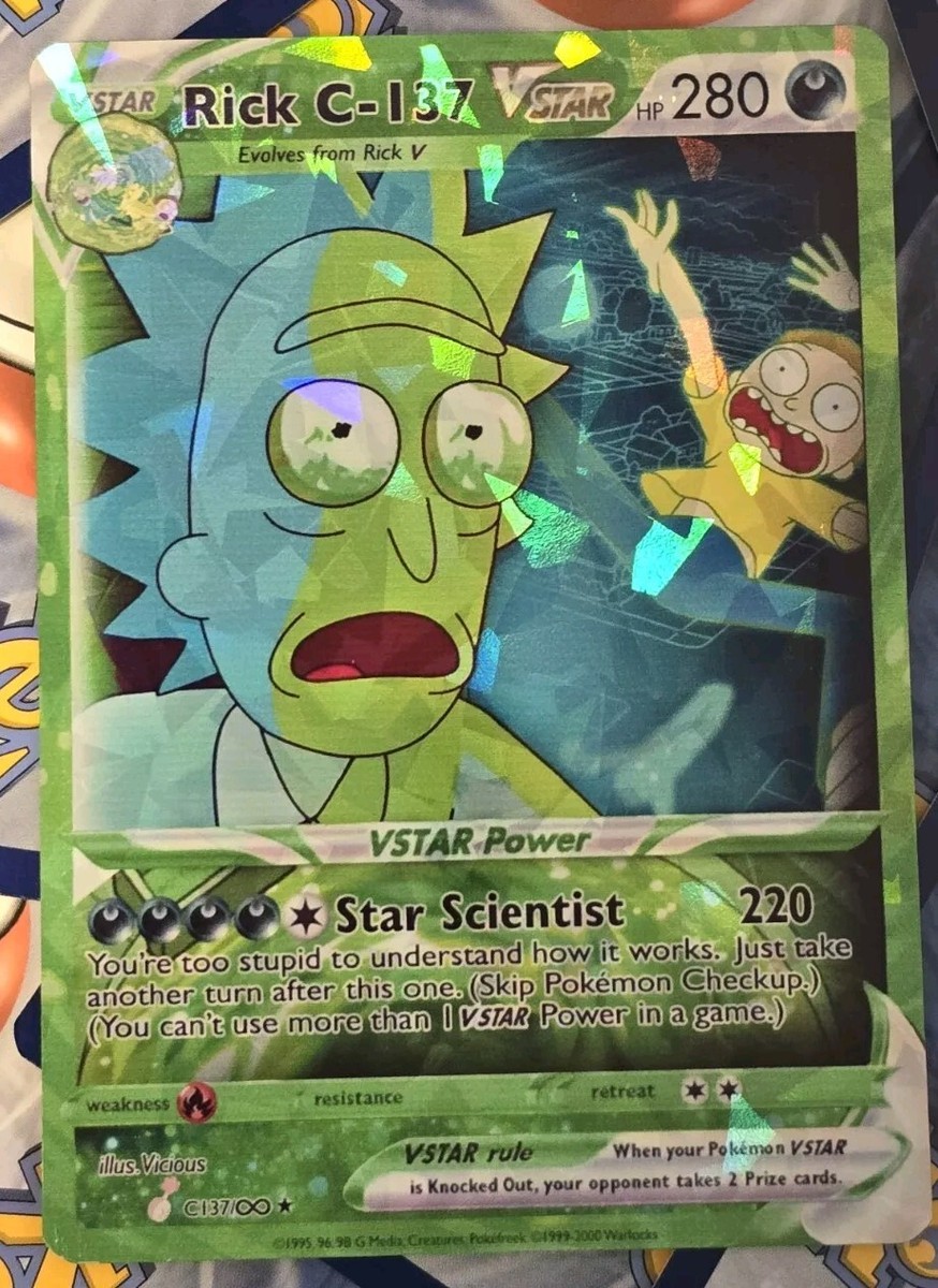Rick And Morty Pokemon Card - Rick C137 | eBay