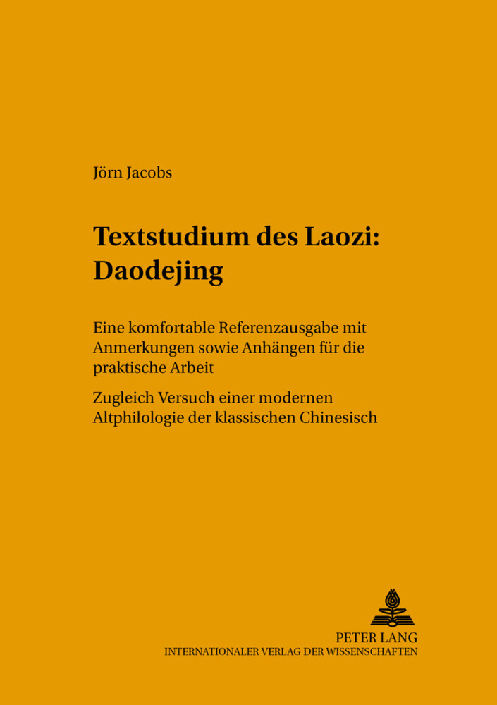 Thumbnail - Textstudium Des Laozi: Daodejing | Jörn Jacobs | Deutsch | Taschenbuch