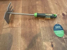 AMES GEL GRIP 2-IN-1 Lightweight Steel Hand Cultivator and Tiller Hoe PLANTING