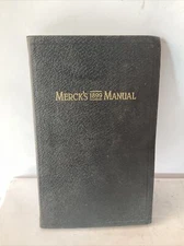 Merck's 1899 Manual Pocket Book For The Practicing Physician 100th Anniversary