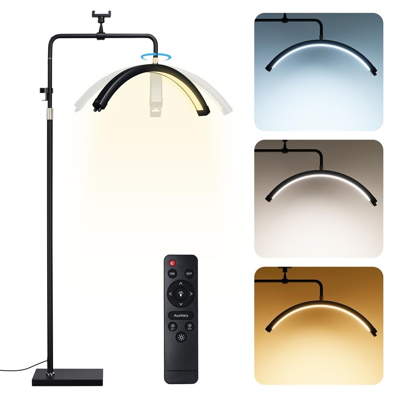 Byootique 28" Half Moon Light with Phone Holder Lash Lamp for Eyelash Extensions