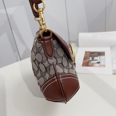 Coach Soho Bag Retro Style Signature Jacquard Shoulder Bag CJ814