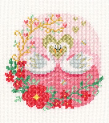 Cherished Love (Paper Rose) Kreuzstich-Set von Bothy Threads