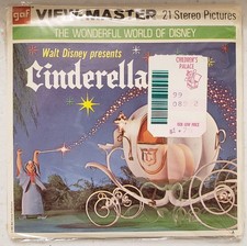 GAF View-Master Disney Cinderella 3 Reels Packet Complete with Booklet 1960s