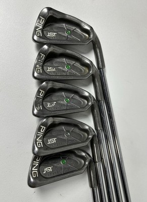 VINTAGE PING ISI GREEN DOT KARSTEN IRON SET (5 Clubs) RH STEEL JZ