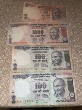 India 1000 Rupees  2-100 And 10
