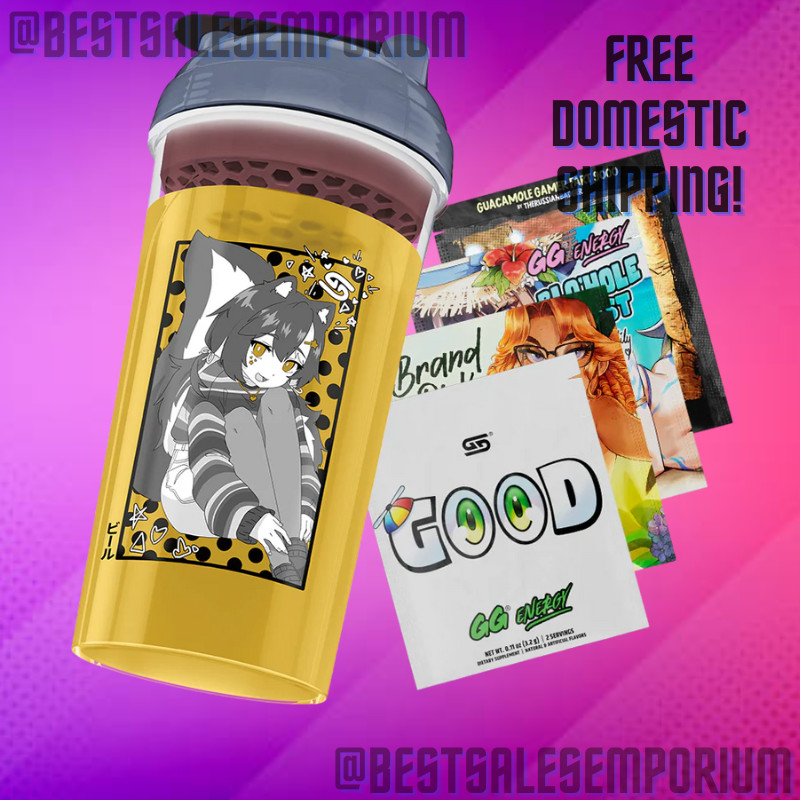 GamerSupps GG Waifu Creator Cup - Tob : pt 2 w/Sticker + Samples - PRESALE!