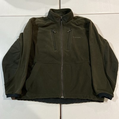 Vintage Simms Fleece Gore Windstopper Jacket Mens Size XL Green