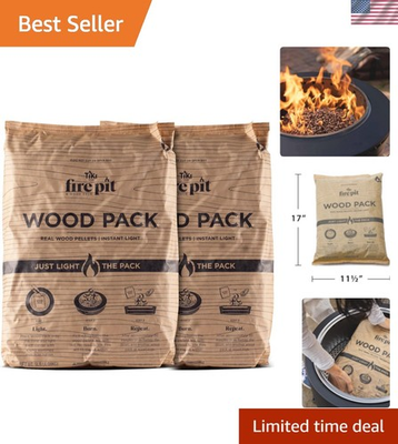 #ad #ad Wood Pack – 2 Pack Wood Pellets for Smokeless Fire Pits Easy to Use Fire Pit... $37.43